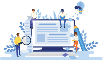 progress shown in the laptop